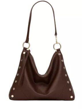 Hammit/ Kyle Shoulder Bag/ Espresso Pebble/Large